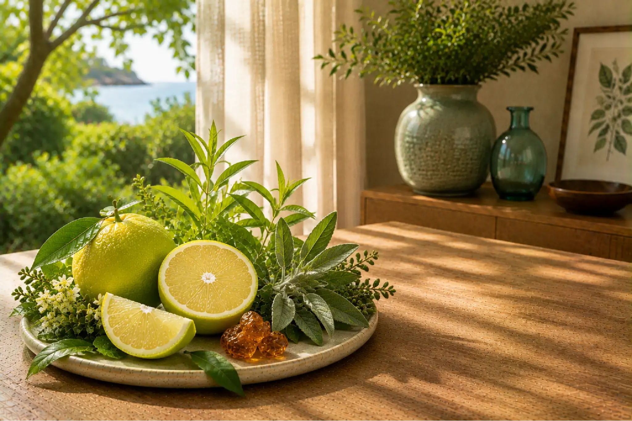 Verde Limon huisparfum: Een frisse citrusgeur met aromatische kruiden en warme amber