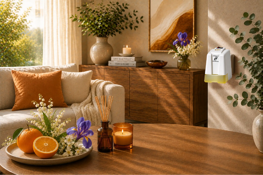 Cor huisparfum – elegante bloemen met frisse citrus, amber en zachte vanille Ambielectric