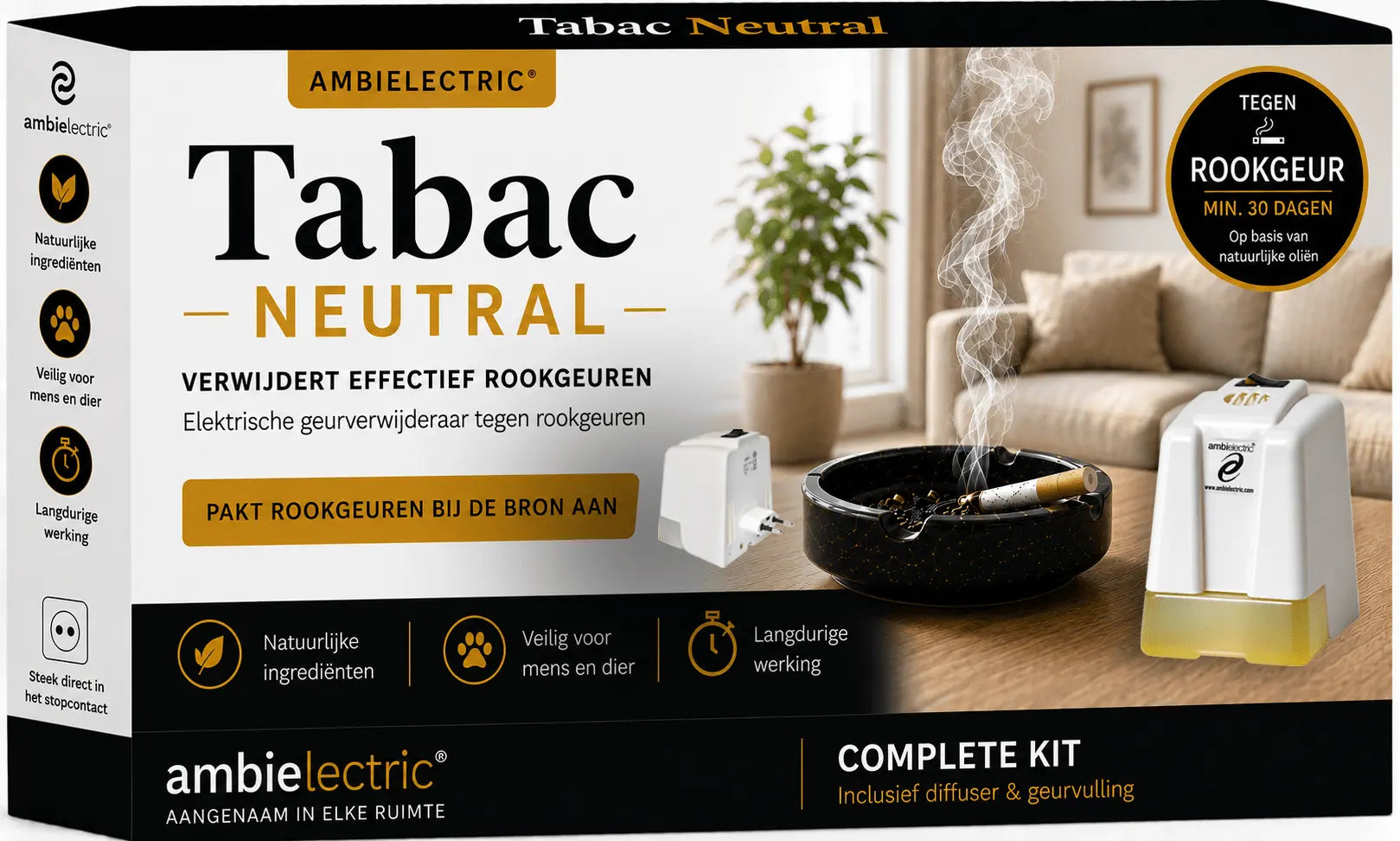 Ambielectric Elektrische Geurdiffuser – Tabac Neutral Mijn winkel