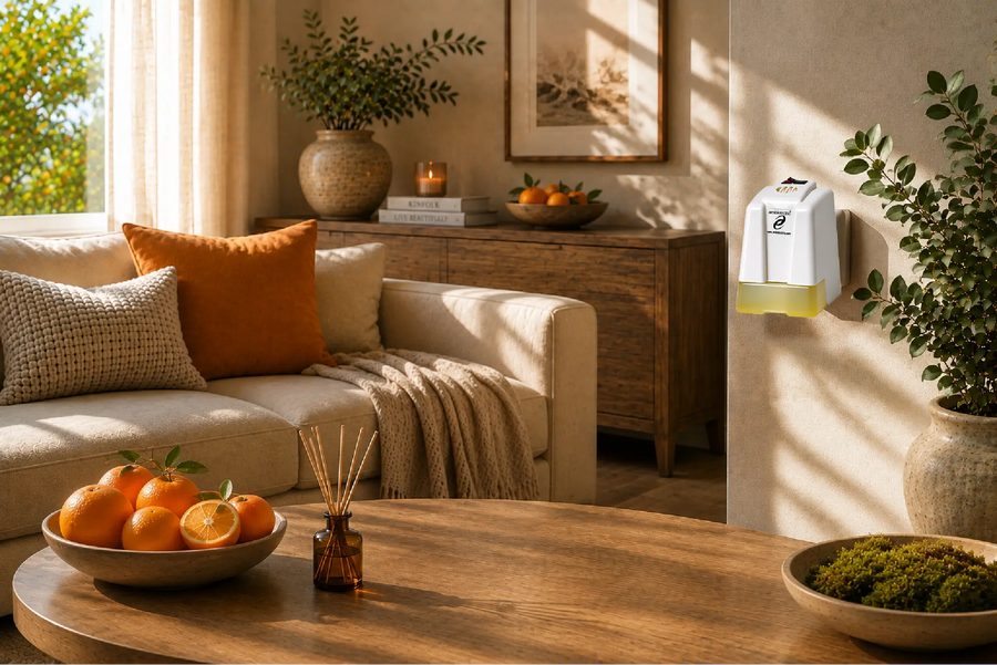 Orange – frisse citrus met groene en maritieme tonen Ambielectric